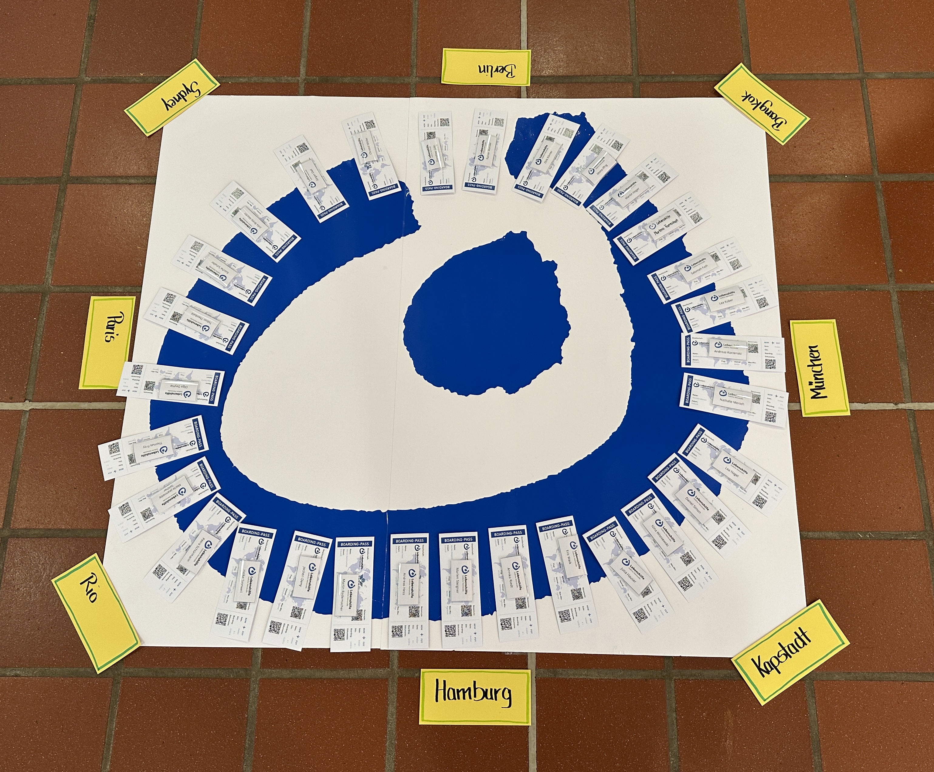 Reisetickets für eine Zukunftskonferenz
